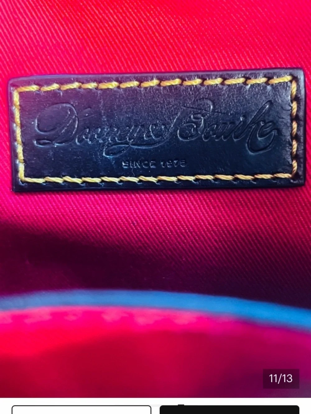 New Dooney & Bourke White & Black DB Logo Crossbody. - Picture 5 of 7